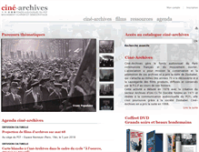 Tablet Screenshot of cinearchives.org